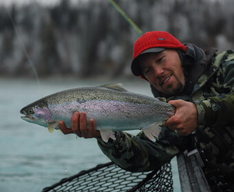 An image of Alaska trout fishing with Outgoing Angling.