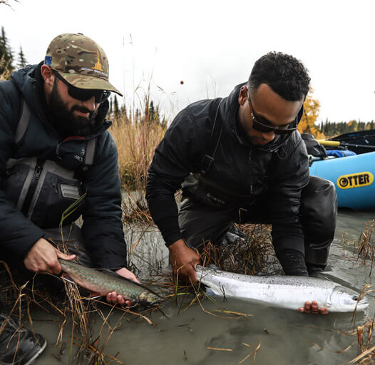 An image of Outgoing Angling Alaska River Fishing.