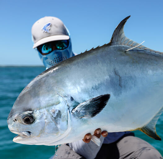 An image of Florida Keys permit fishing with Outgoing Angling.