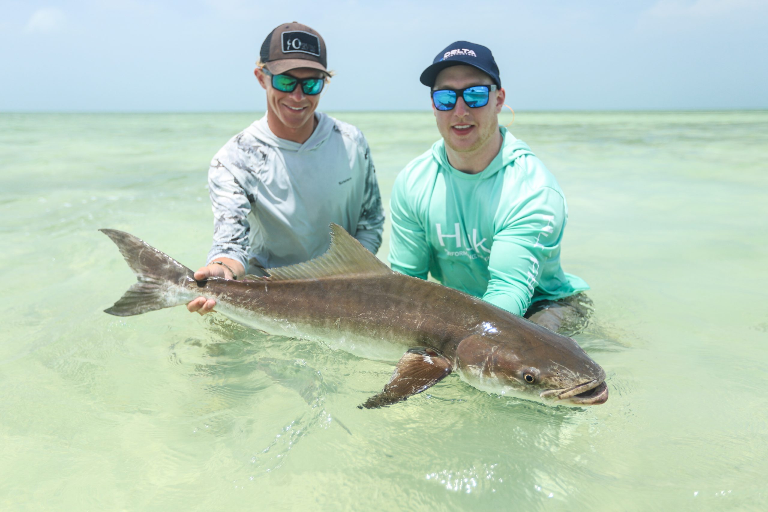 An image of a Barracuda caught on-board an Outgoing Angling Florida Keys Fsihing Charter. 